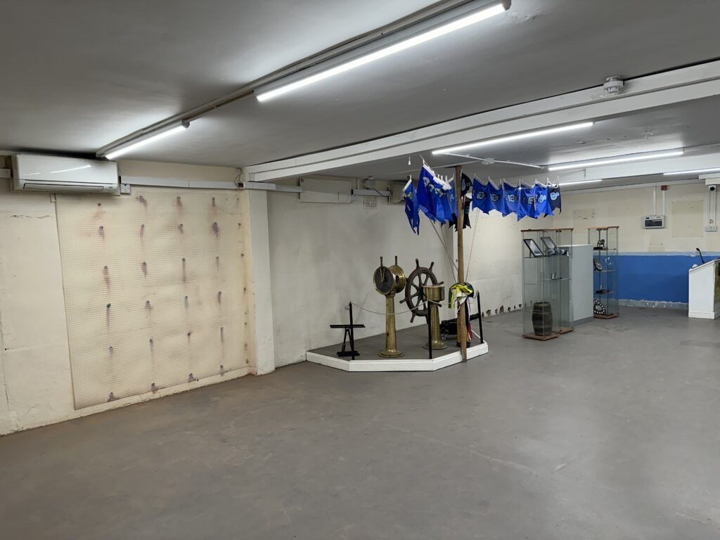 Ashington Sea Cadets room during refurbishment before the final wall finishes