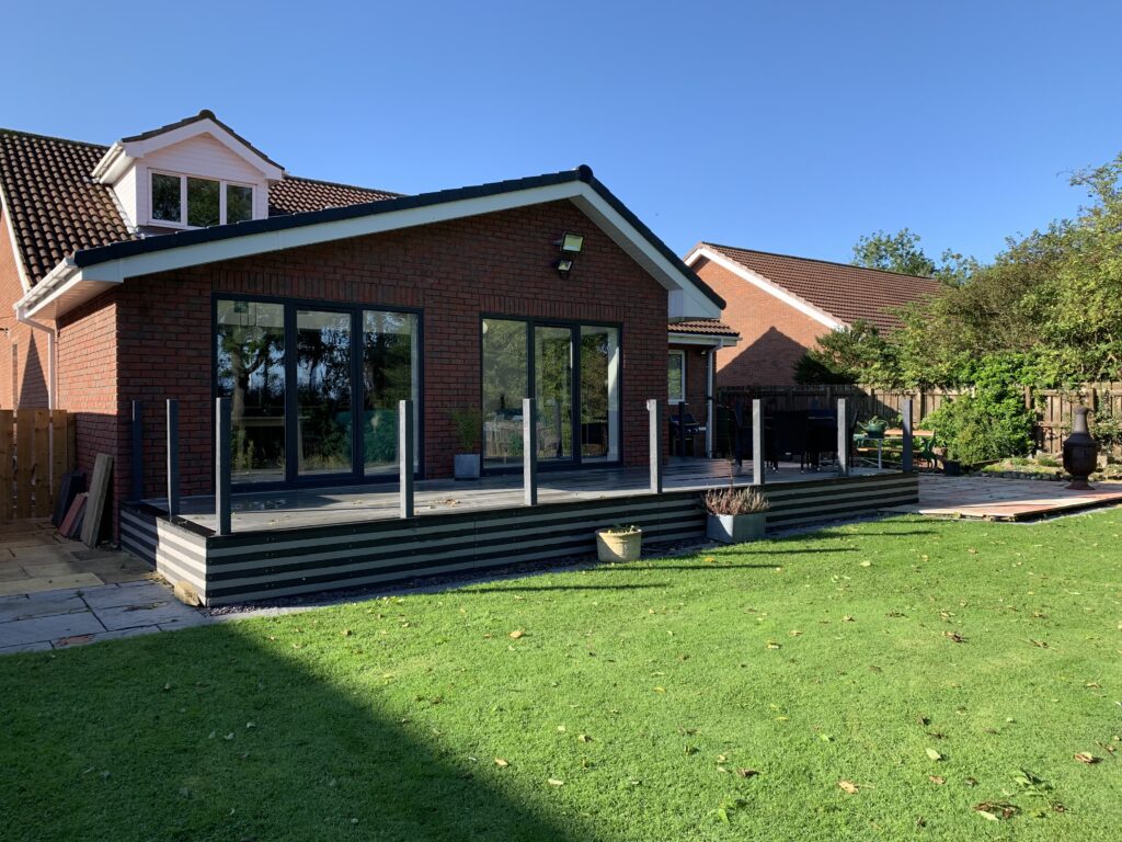 Monmouth Court: completed rear extension