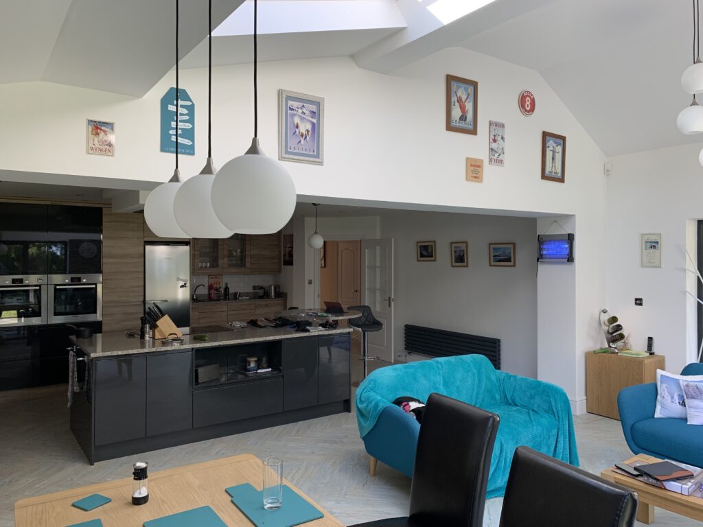 Monmouth Court: open-plan kitchen and living space