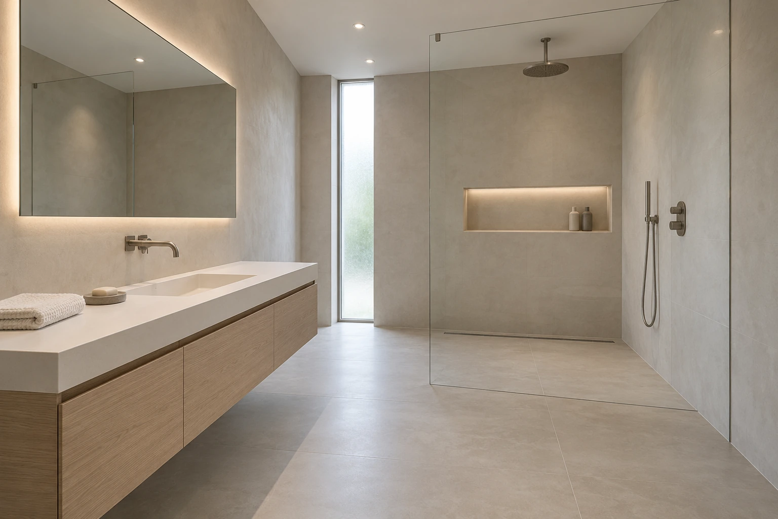 Contemporary wet room